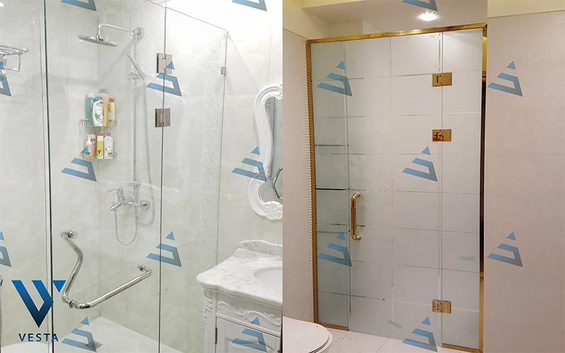 نصب پارتیشن شیشه ای حمام و دستشویی